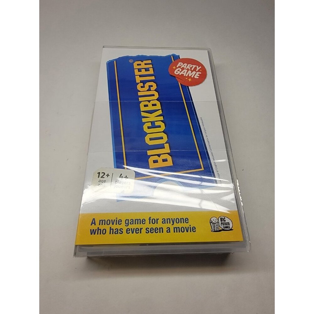 Blockbuster Party Game Movie Trivia Board Game Night VHS Case Cards Buzzer